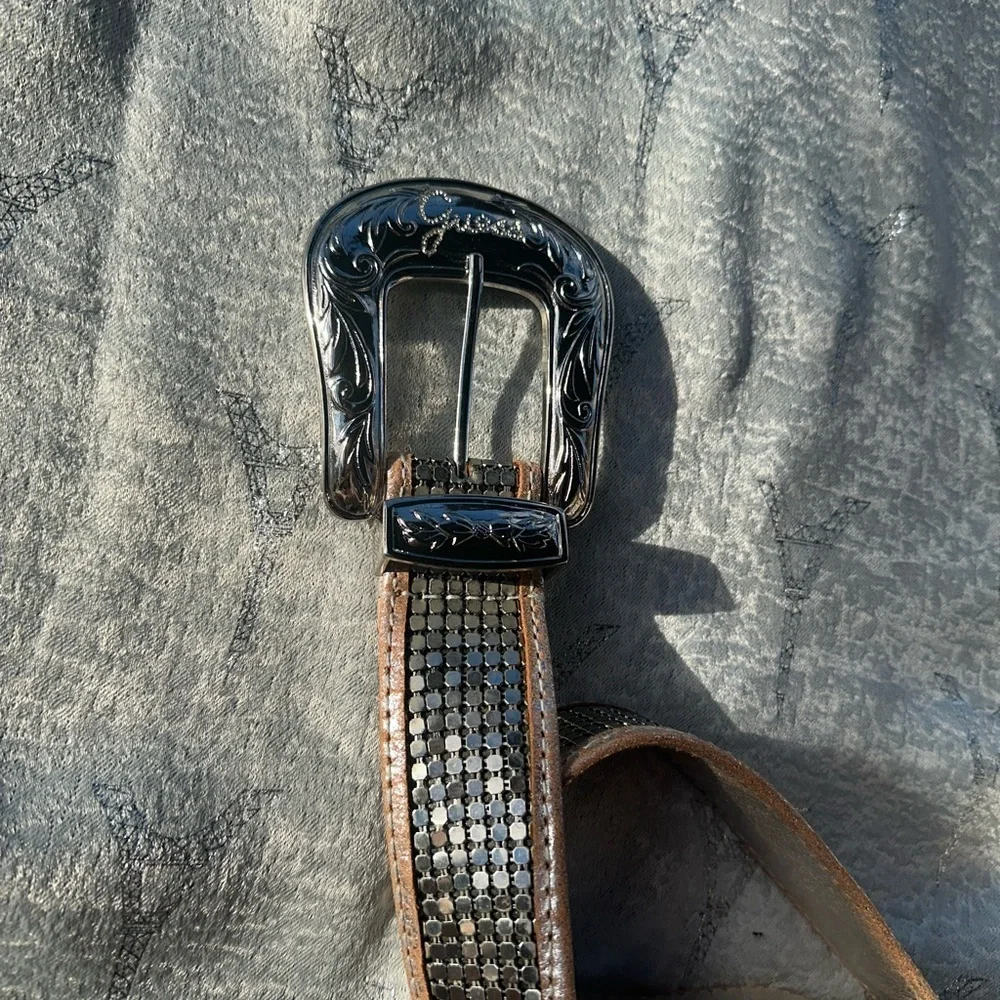 Women Silver Belt guess medium
